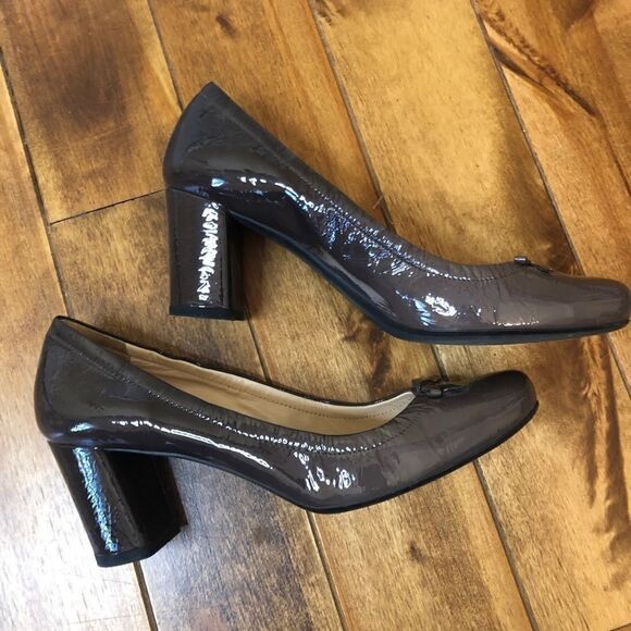 AUTH PRADA heels Patent Leather sz 37.5 - Picture 3 of 13